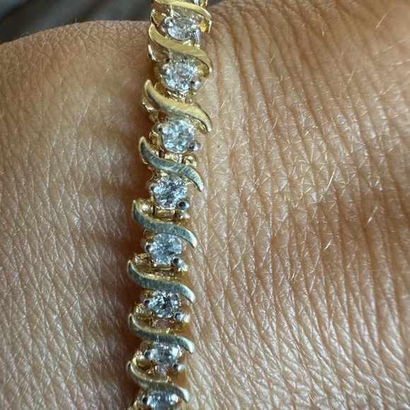 Stunning 5.88 CT Natural Diamonds on 14K Tennis Bracelet, 7.5” 11.5 grams - Picture 11 of 15
